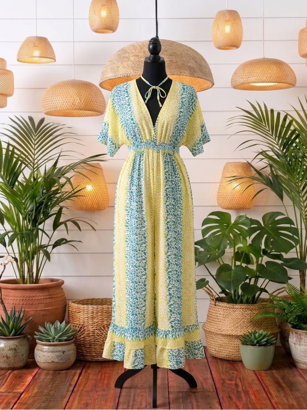 Cheerful Cheetah Wide Leg Jumpsuit